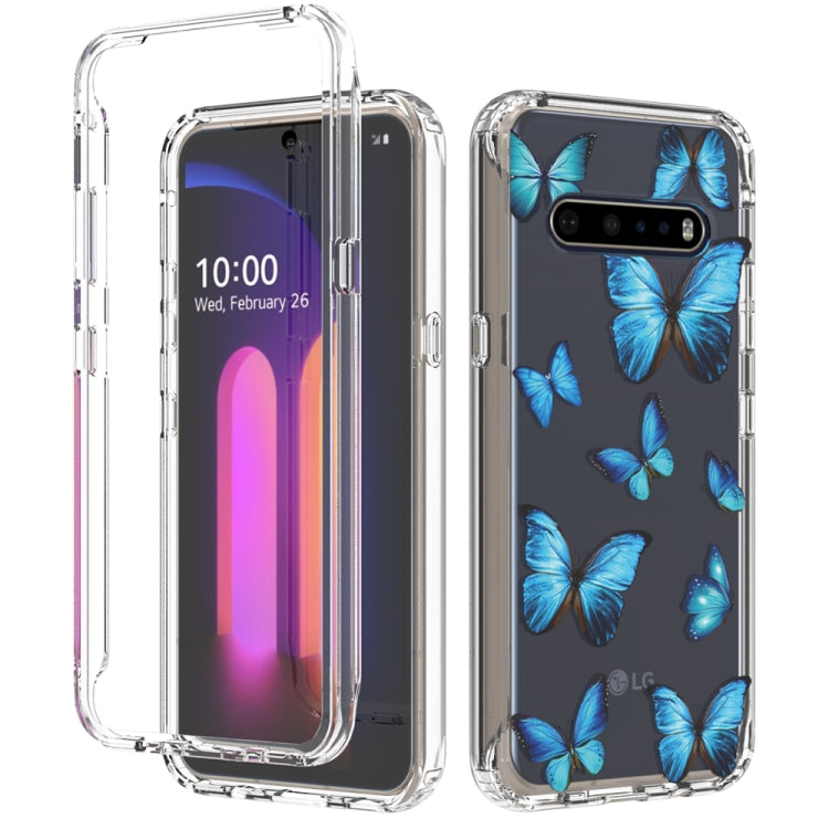 For LG V60 ThinQ 5G 2 in 1 High Transparent Painted Shockproof PC + TPU Protective Case