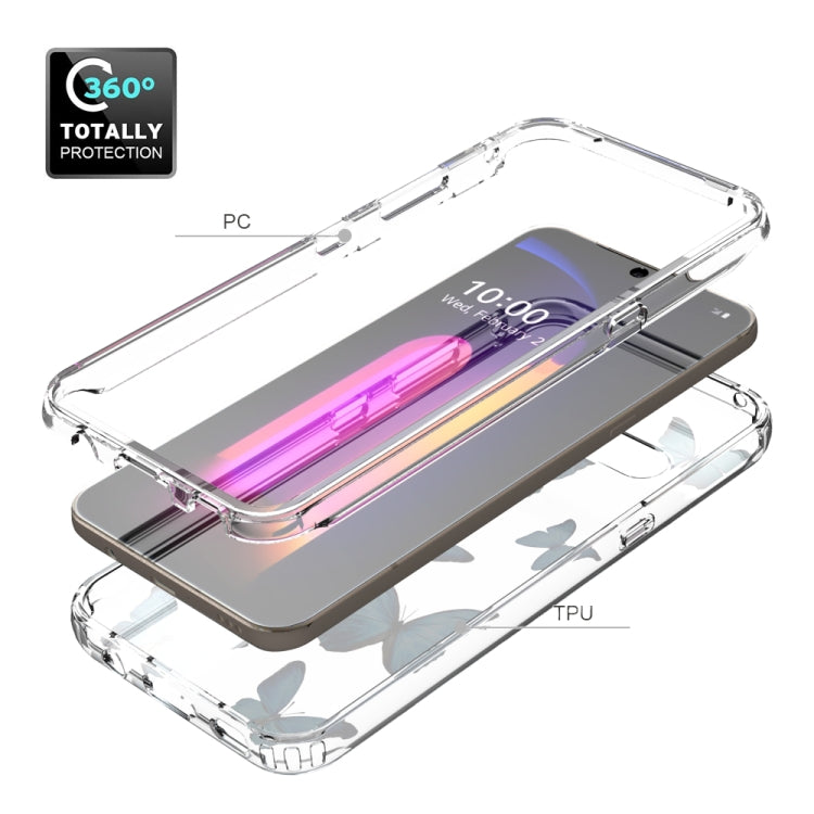 For LG V60 ThinQ 5G 2 in 1 High Transparent Painted Shockproof PC + TPU Protective Case