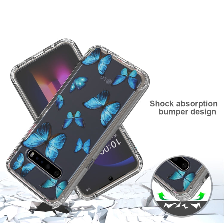 For LG V60 ThinQ 5G 2 in 1 High Transparent Painted Shockproof PC + TPU Protective Case