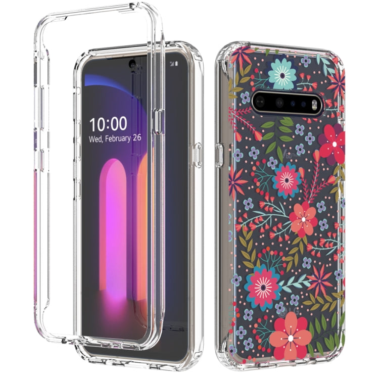 For LG V60 ThinQ 5G 2 in 1 High Transparent Painted Shockproof PC + TPU Protective Case
