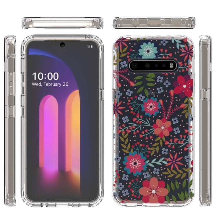 For LG V60 ThinQ 5G 2 in 1 High Transparent Painted Shockproof PC + TPU Protective Case