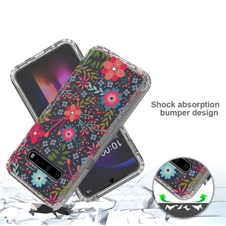 For LG V60 ThinQ 5G 2 in 1 High Transparent Painted Shockproof PC + TPU Protective Case