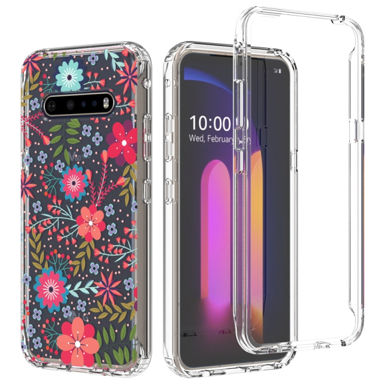 For LG V60 ThinQ 5G 2 in 1 High Transparent Painted Shockproof PC + TPU Protective Case