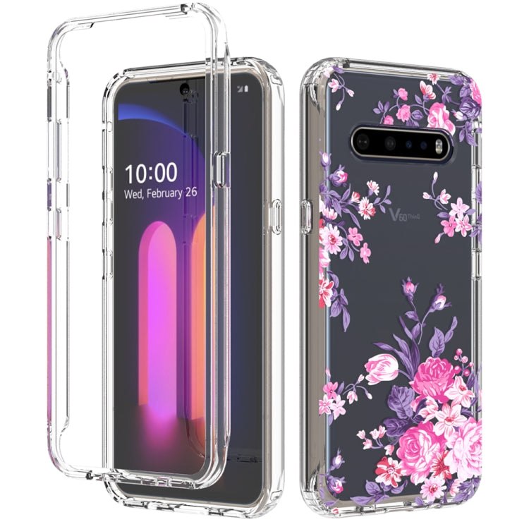 For LG V60 ThinQ 5G 2 in 1 High Transparent Painted Shockproof PC + TPU Protective Case