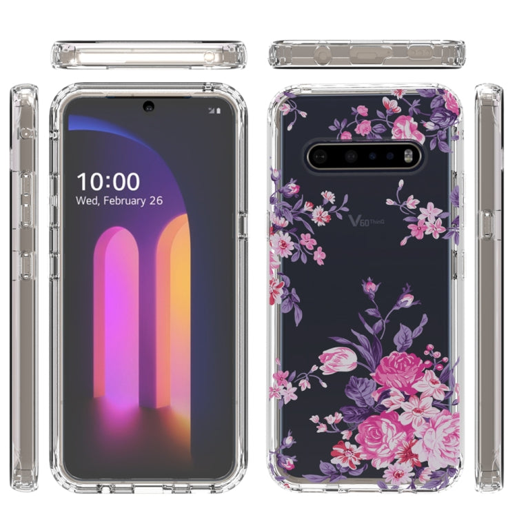 For LG V60 ThinQ 5G 2 in 1 High Transparent Painted Shockproof PC + TPU Protective Case