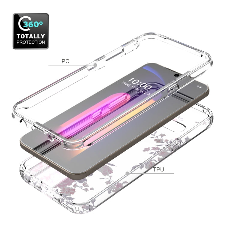 For LG V60 ThinQ 5G 2 in 1 High Transparent Painted Shockproof PC + TPU Protective Case