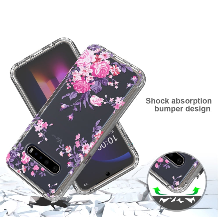 For LG V60 ThinQ 5G 2 in 1 High Transparent Painted Shockproof PC + TPU Protective Case