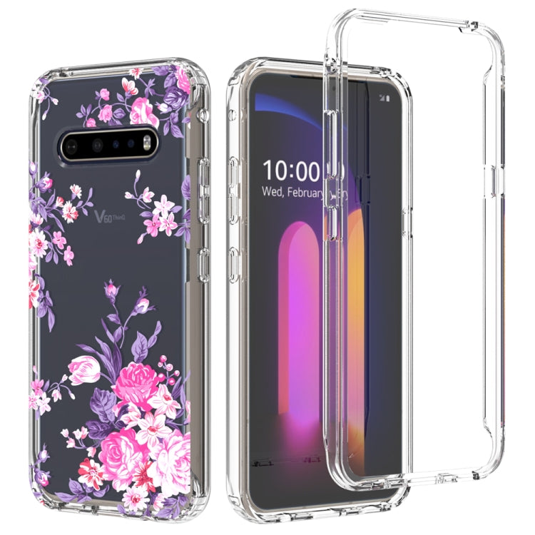 For LG V60 ThinQ 5G 2 in 1 High Transparent Painted Shockproof PC + TPU Protective Case