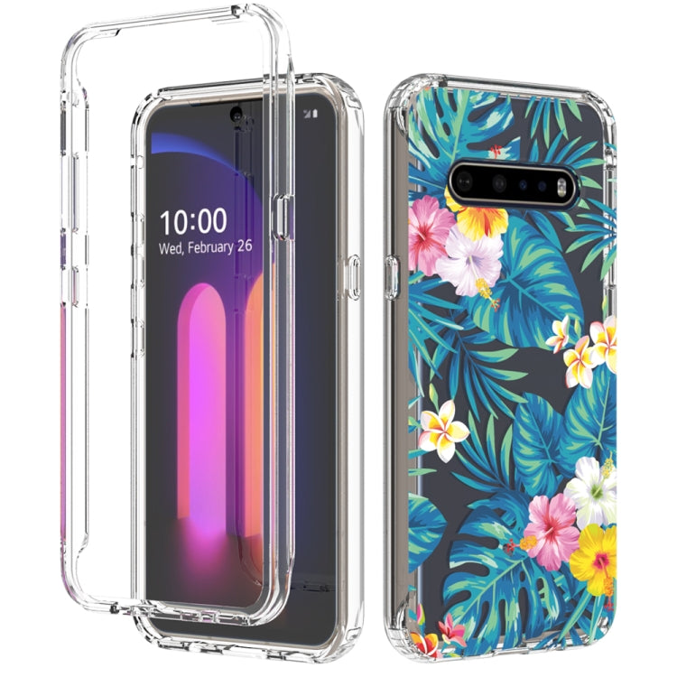 For LG V60 ThinQ 5G 2 in 1 High Transparent Painted Shockproof PC + TPU Protective Case