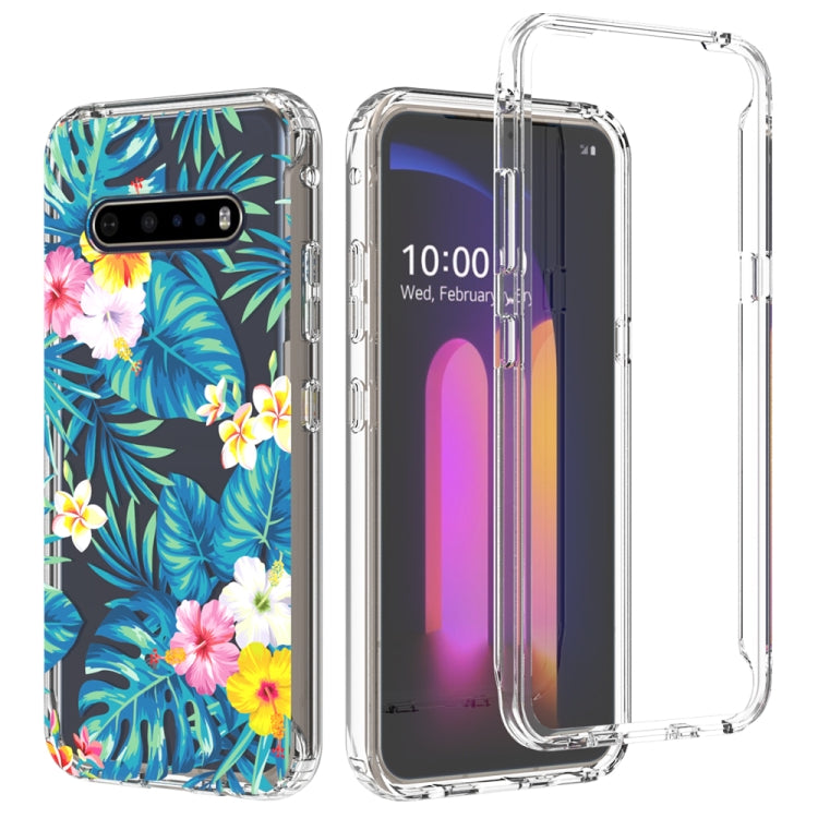 For LG V60 ThinQ 5G 2 in 1 High Transparent Painted Shockproof PC + TPU Protective Case