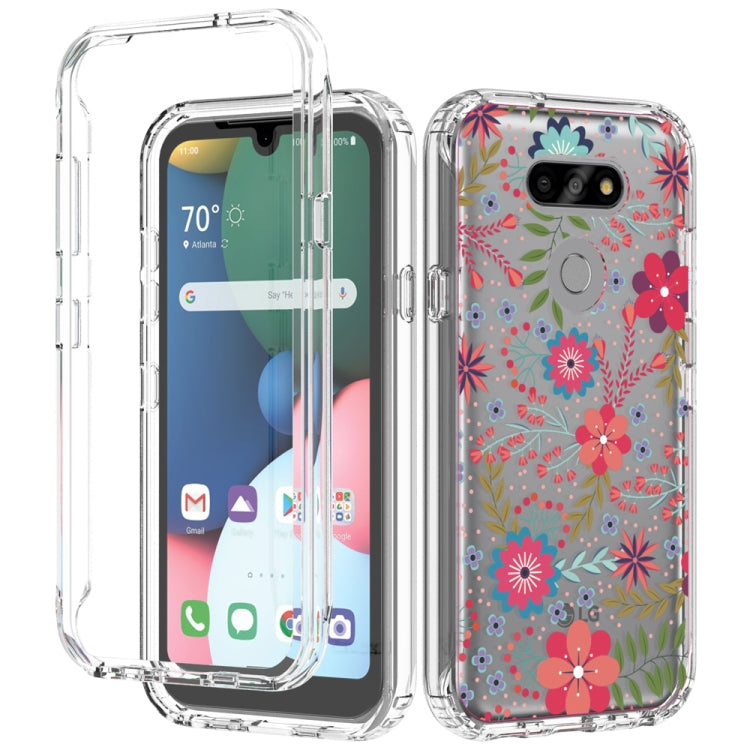 For LG K31 2 in 1 High Transparent Painted Shockproof PC + TPU Protective Case