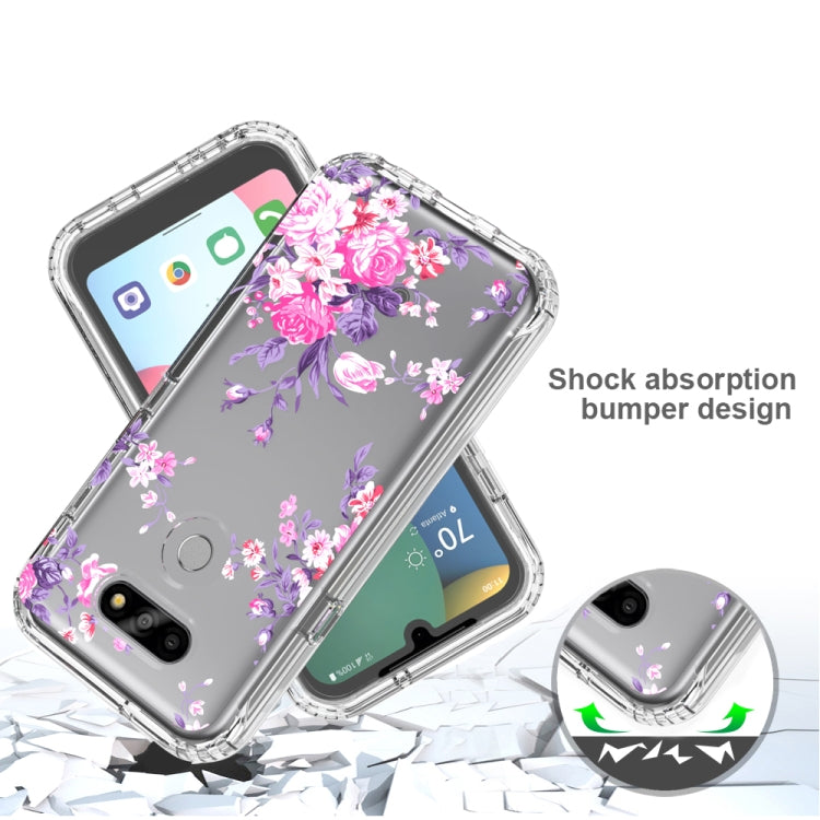 For LG K31 2 in 1 High Transparent Painted Shockproof PC + TPU Protective Case