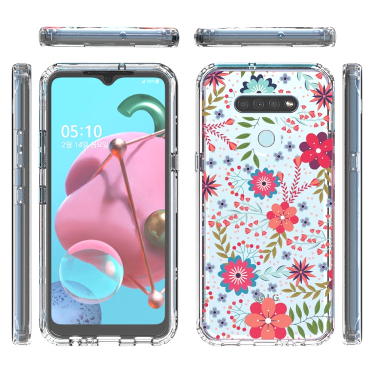 For LG K51 2 in 1 High Transparent Painted Shockproof PC + TPU Protective Case