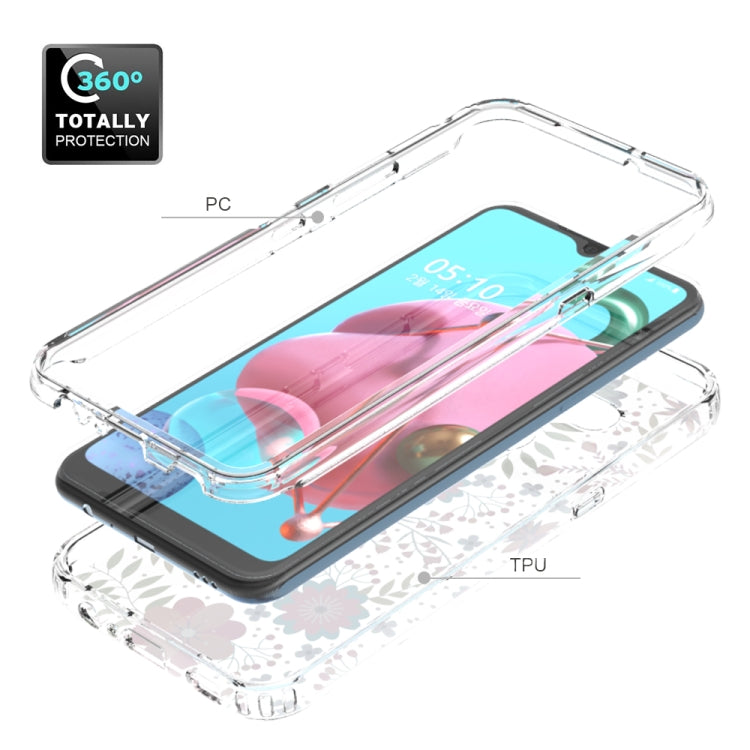 For LG K51 2 in 1 High Transparent Painted Shockproof PC + TPU Protective Case