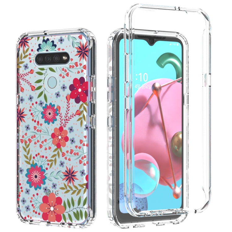 For LG K51 2 in 1 High Transparent Painted Shockproof PC + TPU Protective Case