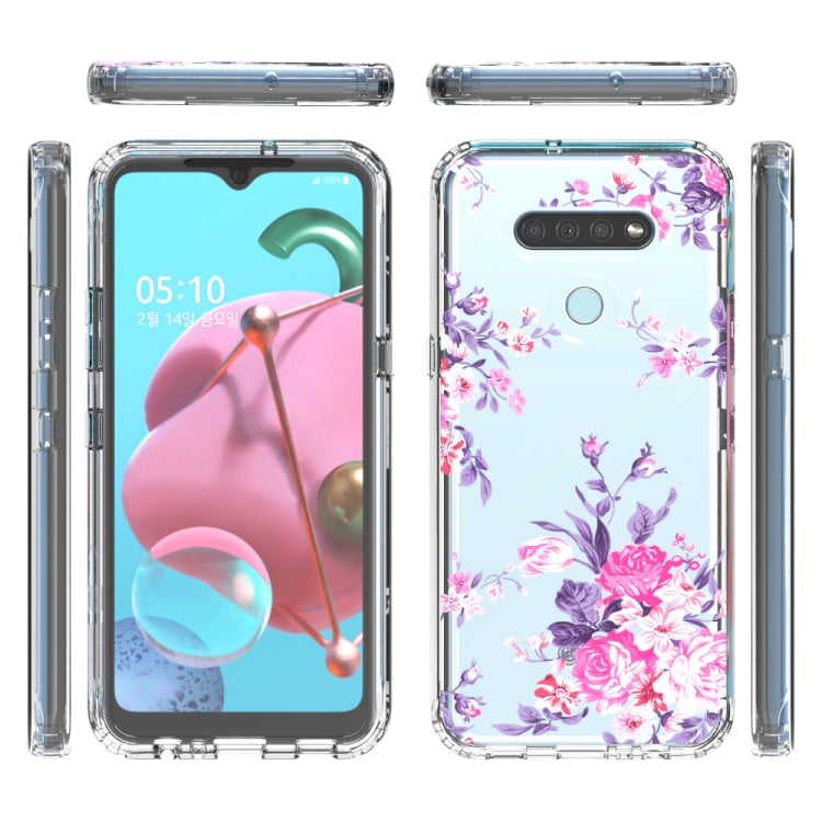 For LG K51 2 in 1 High Transparent Painted Shockproof PC + TPU Protective Case