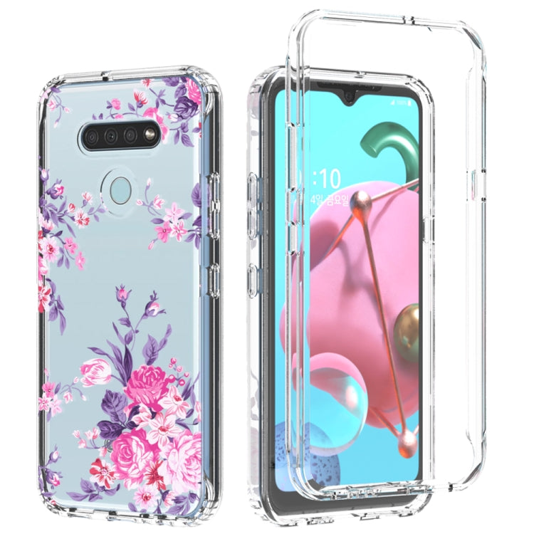 For LG K51 2 in 1 High Transparent Painted Shockproof PC + TPU Protective Case