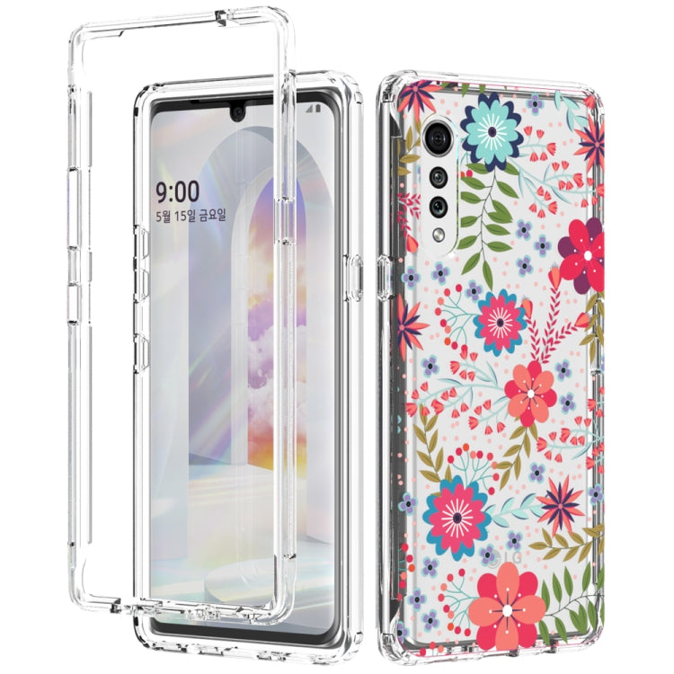 For LG Velvet 2 in 1 High Transparent Painted Shockproof PC + TPU Protective Case