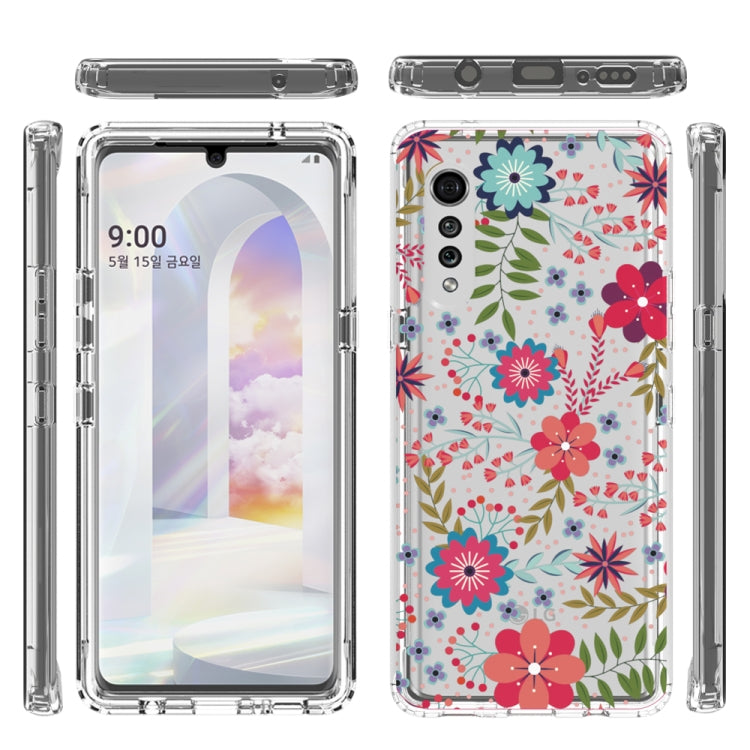 For LG Velvet 2 in 1 High Transparent Painted Shockproof PC + TPU Protective Case