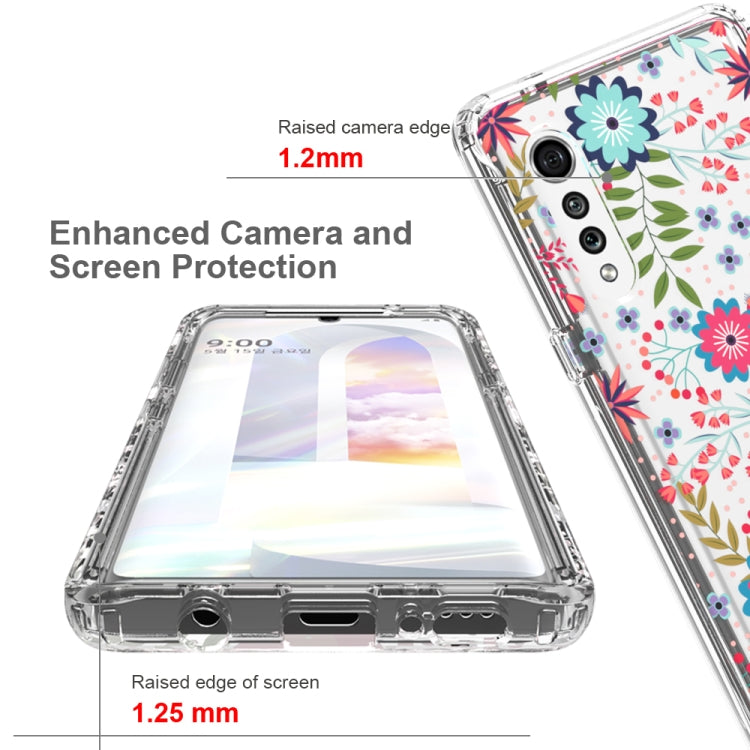 For LG Velvet 2 in 1 High Transparent Painted Shockproof PC + TPU Protective Case