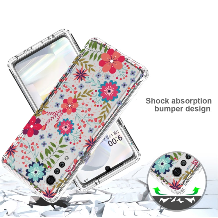 For LG Velvet 2 in 1 High Transparent Painted Shockproof PC + TPU Protective Case