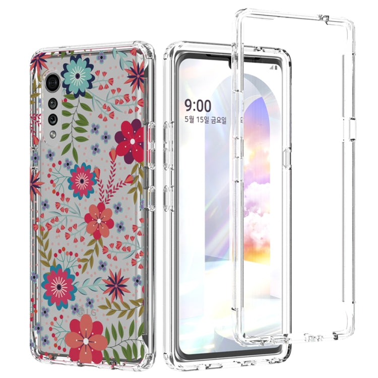 For LG Velvet 2 in 1 High Transparent Painted Shockproof PC + TPU Protective Case