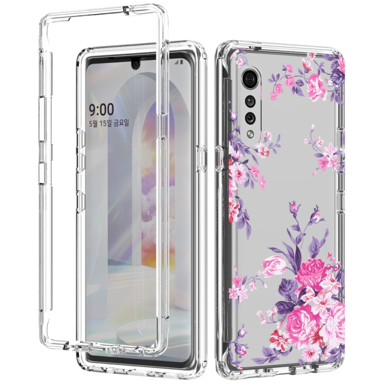 For LG Velvet 2 in 1 High Transparent Painted Shockproof PC + TPU Protective Case