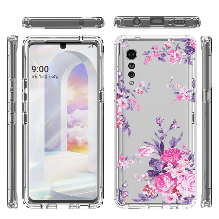 For LG Velvet 2 in 1 High Transparent Painted Shockproof PC + TPU Protective Case