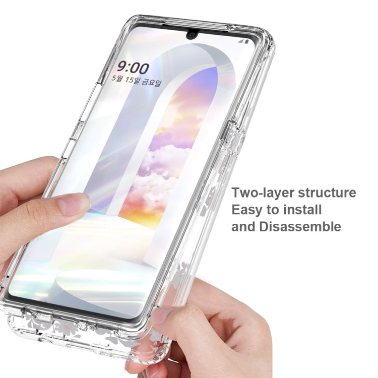 For LG Velvet 2 in 1 High Transparent Painted Shockproof PC + TPU Protective Case