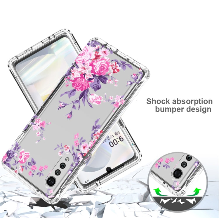 For LG Velvet 2 in 1 High Transparent Painted Shockproof PC + TPU Protective Case