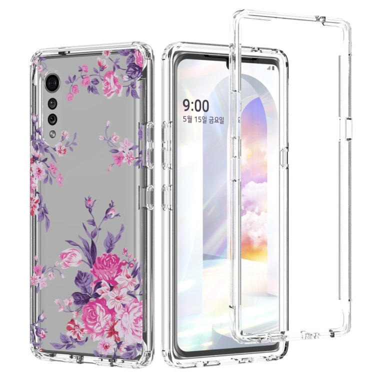 For LG Velvet 2 in 1 High Transparent Painted Shockproof PC + TPU Protective Case