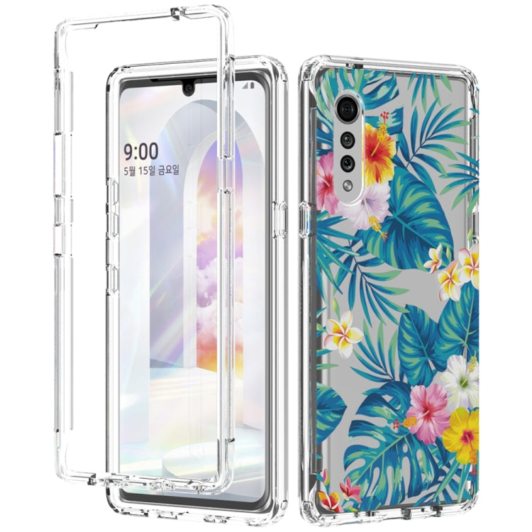 For LG Velvet 2 in 1 High Transparent Painted Shockproof PC + TPU Protective Case