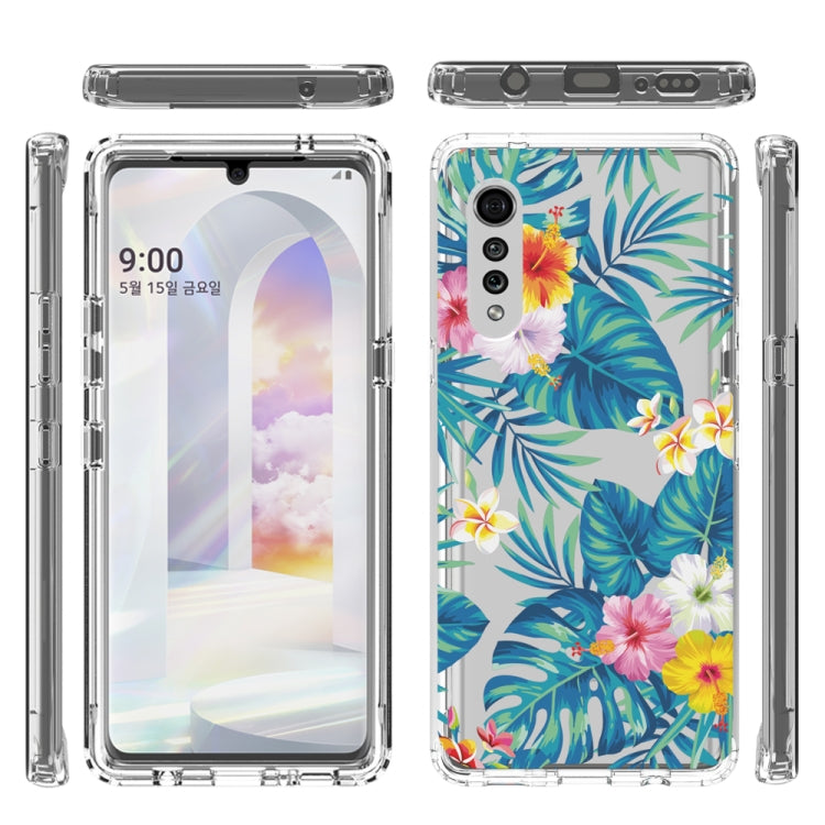 For LG Velvet 2 in 1 High Transparent Painted Shockproof PC + TPU Protective Case