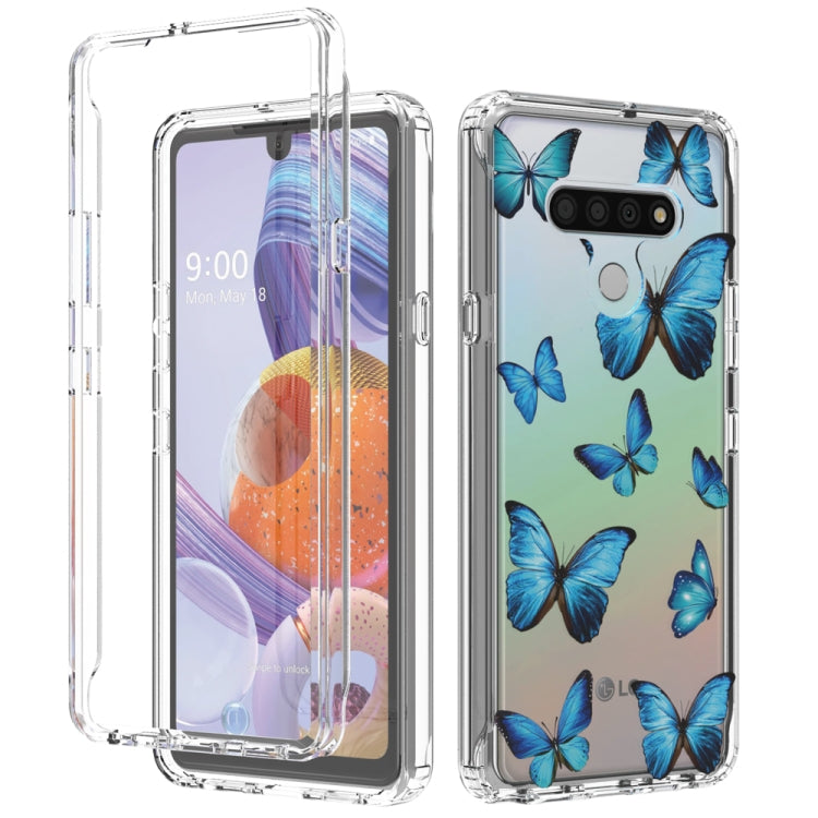 For LG Stylo 6 2 in 1 High Transparent Painted Shockproof PC + TPU Protective Case