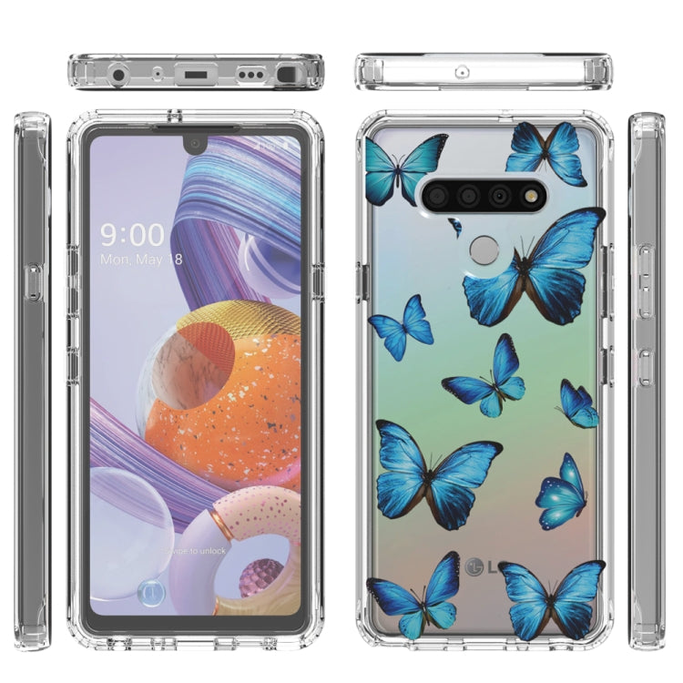 For LG Stylo 6 2 in 1 High Transparent Painted Shockproof PC + TPU Protective Case