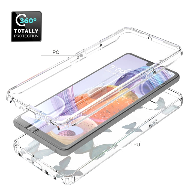 For LG Stylo 6 2 in 1 High Transparent Painted Shockproof PC + TPU Protective Case