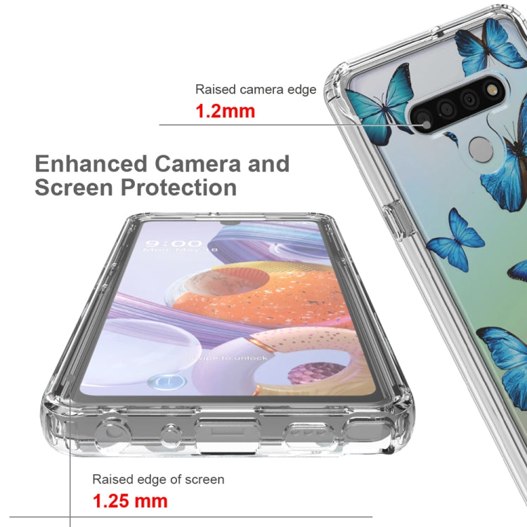 For LG Stylo 6 2 in 1 High Transparent Painted Shockproof PC + TPU Protective Case