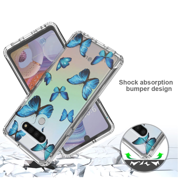 For LG Stylo 6 2 in 1 High Transparent Painted Shockproof PC + TPU Protective Case