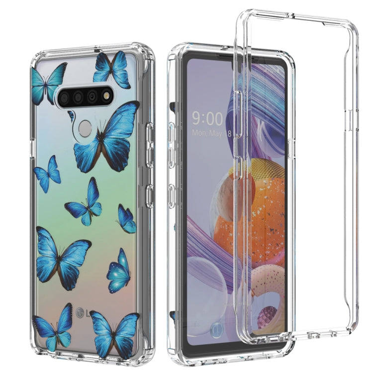 For LG Stylo 6 2 in 1 High Transparent Painted Shockproof PC + TPU Protective Case