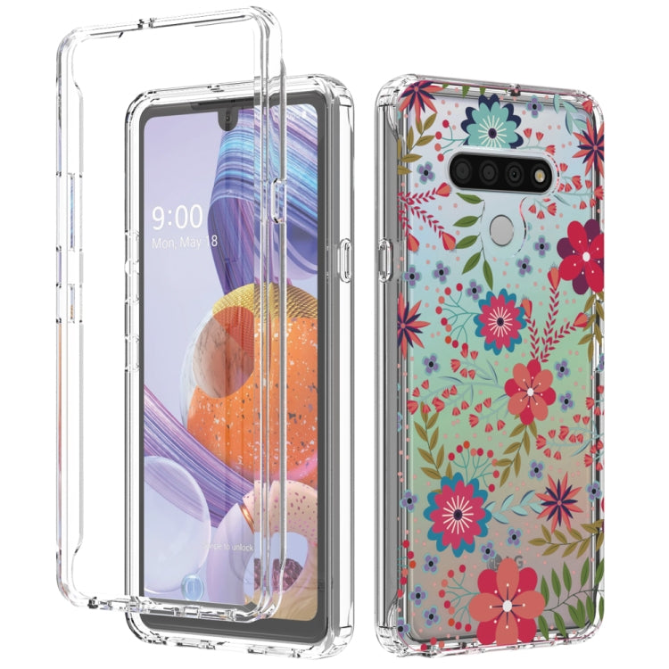 For LG Stylo 6 2 in 1 High Transparent Painted Shockproof PC + TPU Protective Case