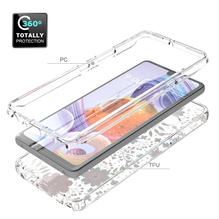 For LG Stylo 6 2 in 1 High Transparent Painted Shockproof PC + TPU Protective Case