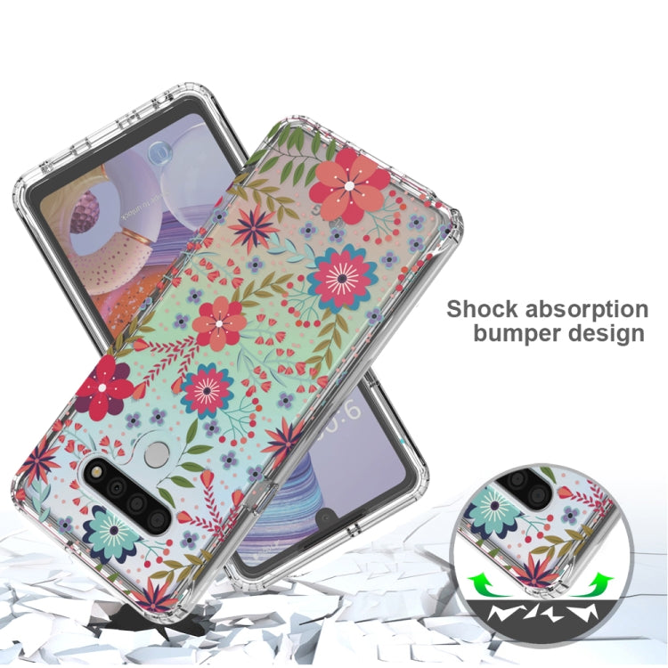 For LG Stylo 6 2 in 1 High Transparent Painted Shockproof PC + TPU Protective Case