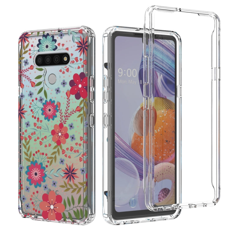 For LG Stylo 6 2 in 1 High Transparent Painted Shockproof PC + TPU Protective Case