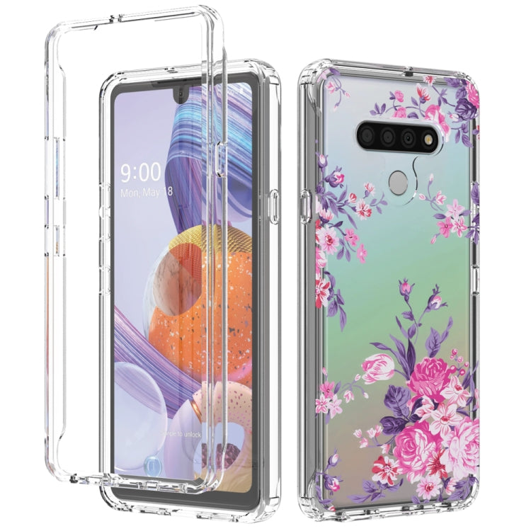 For LG Stylo 6 2 in 1 High Transparent Painted Shockproof PC + TPU Protective Case