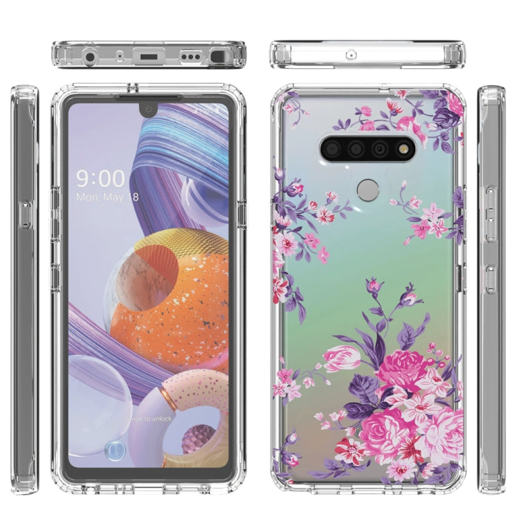 For LG Stylo 6 2 in 1 High Transparent Painted Shockproof PC + TPU Protective Case