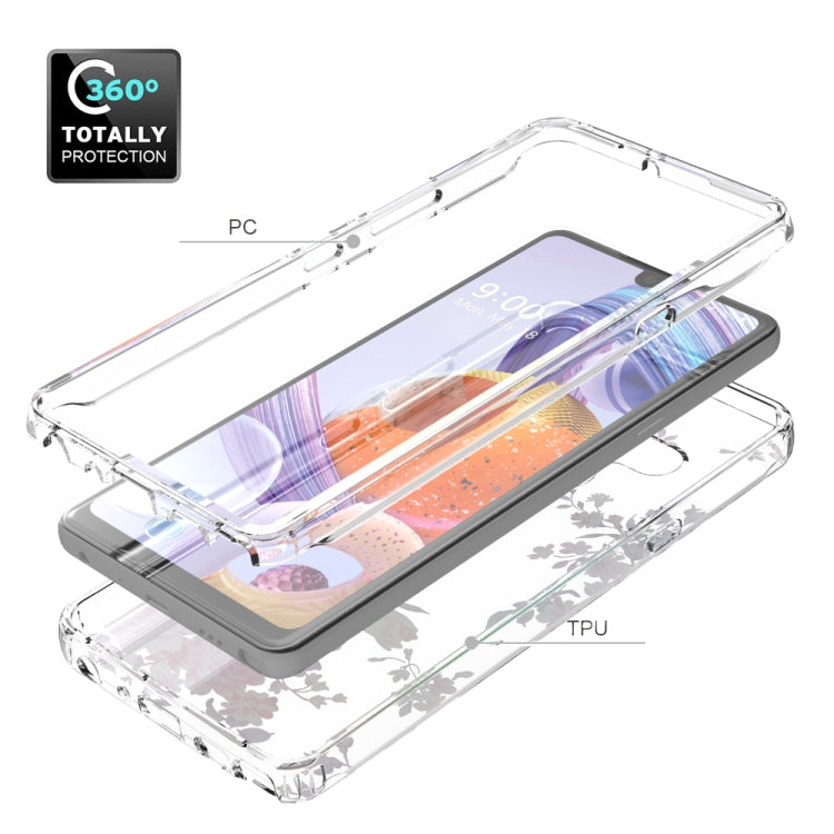 For LG Stylo 6 2 in 1 High Transparent Painted Shockproof PC + TPU Protective Case