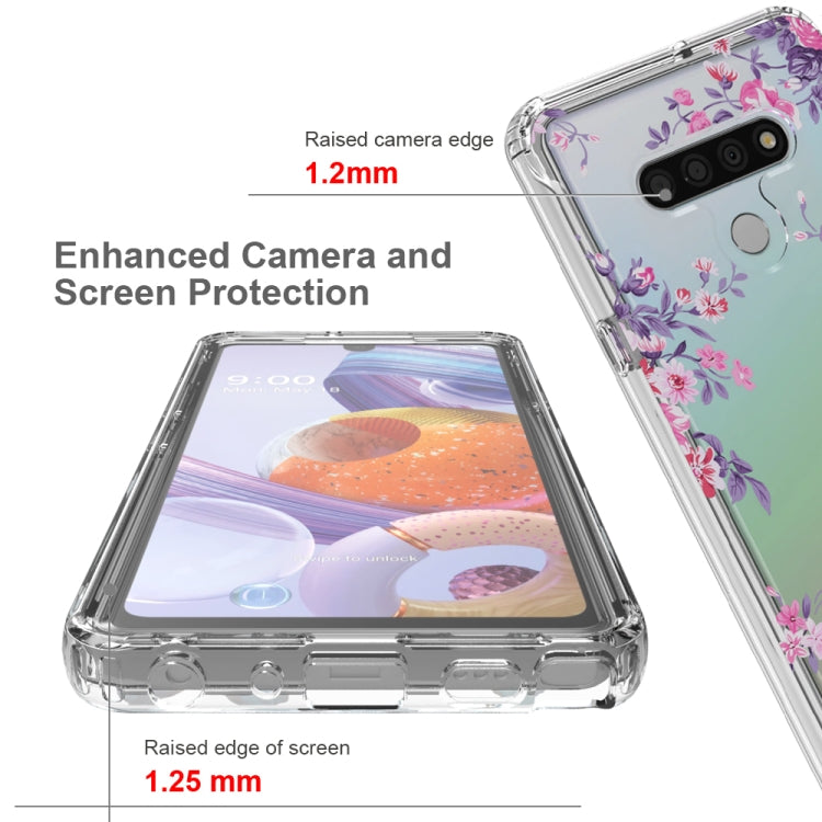 For LG Stylo 6 2 in 1 High Transparent Painted Shockproof PC + TPU Protective Case