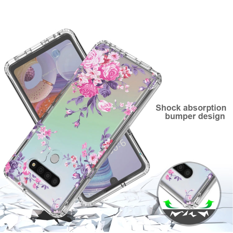 For LG Stylo 6 2 in 1 High Transparent Painted Shockproof PC + TPU Protective Case