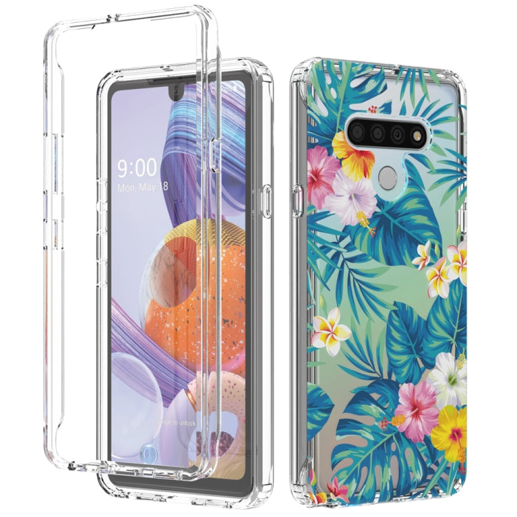 For LG Stylo 6 2 in 1 High Transparent Painted Shockproof PC + TPU Protective Case
