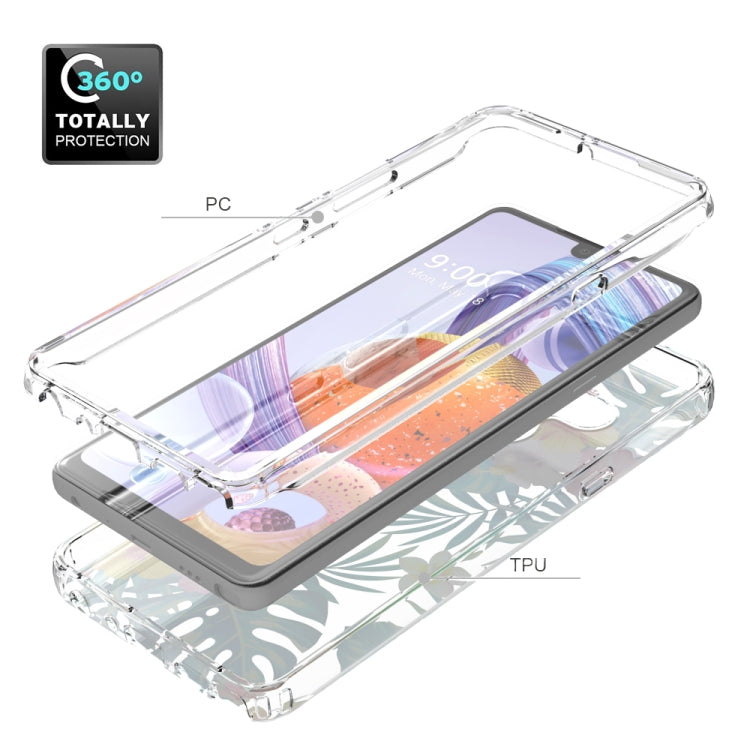 For LG Stylo 6 2 in 1 High Transparent Painted Shockproof PC + TPU Protective Case